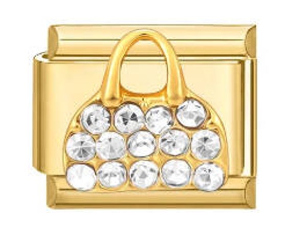 Gold bag charm