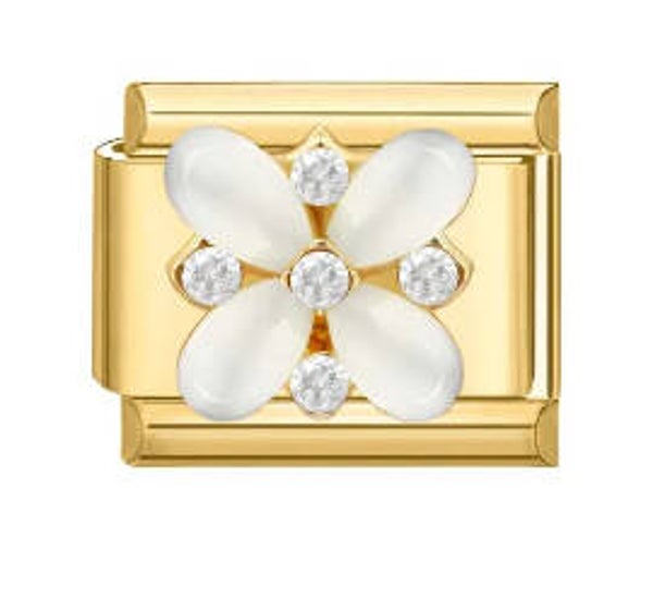 Gold flower charm