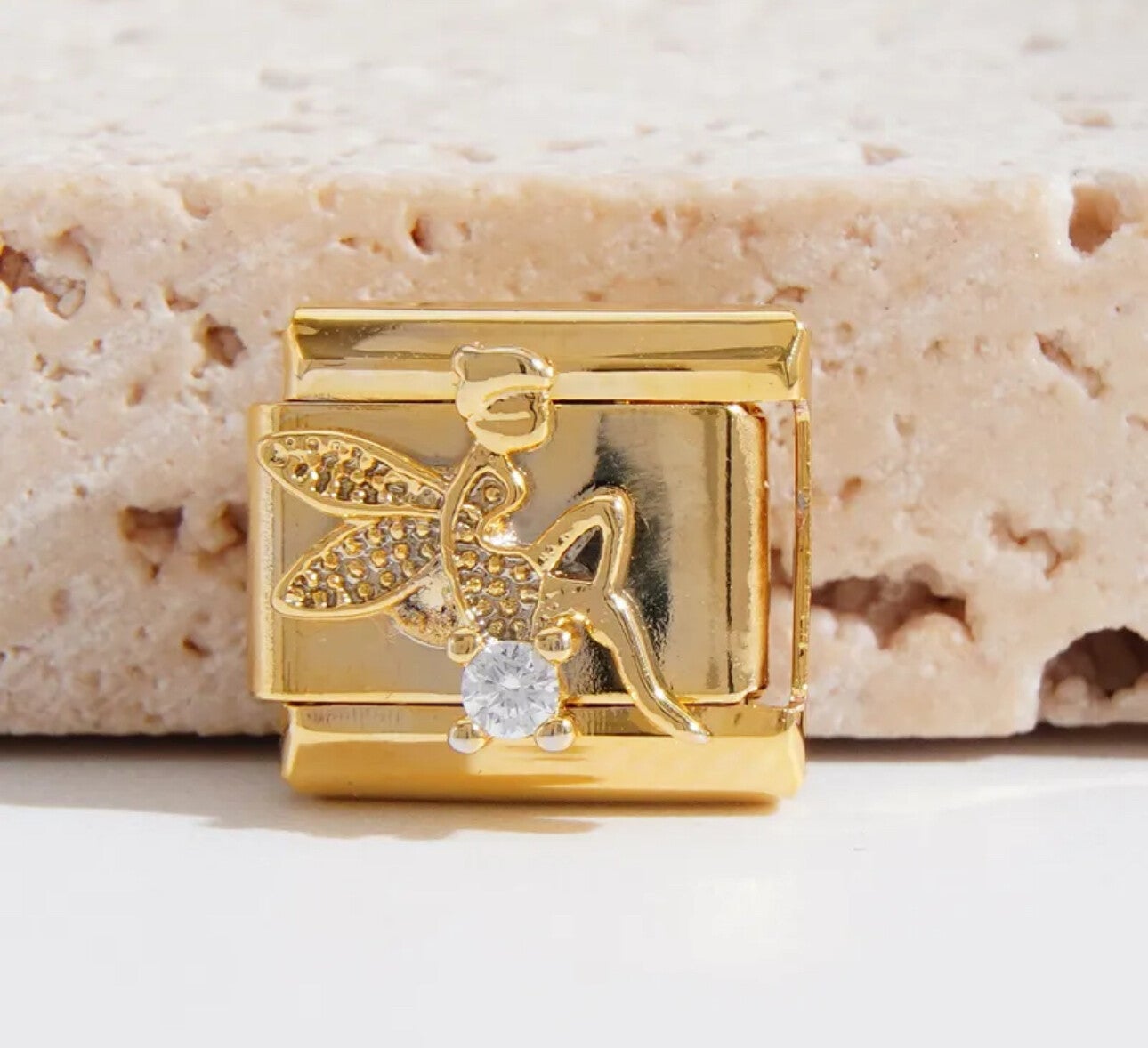 Gold stainless steel fairy charm