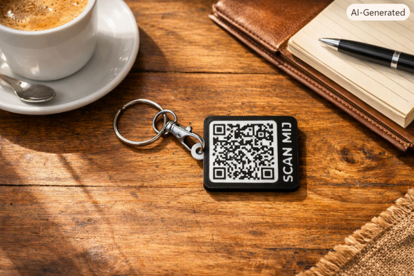 QR Sleutelhanger – Scan Mij Tag voor Horeca, Events & Bedrijven