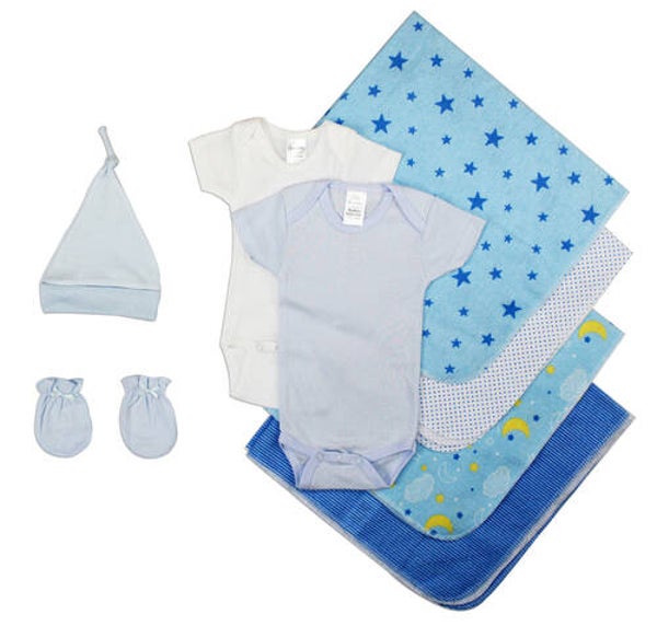 Ensemble de laquettes essentielles pour bébé nouveau-né garçon en 8 pièces