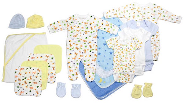 Cadeau de baby shower Baby Baby Boy Nouveau-né Garçon 18 PC Layette