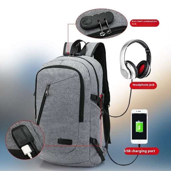 Sac à dos scolaire pour jeunes avec port USB