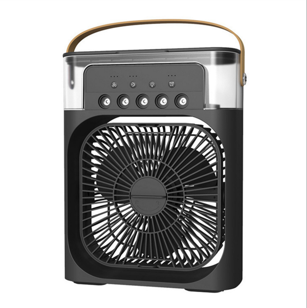 Ventilateur de climatisation de 6 pouces avec 3 vitesses 5 pulvérisations 7 couleurs