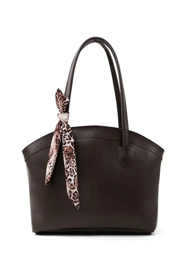 Sac en similicuir pour femme – Sac porté main, épaule ou croisé – Marron