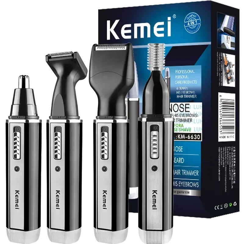 4in1 Rechargeable Nose Trimmer Beard Trimmer for Men Ear Eyebrow Nose