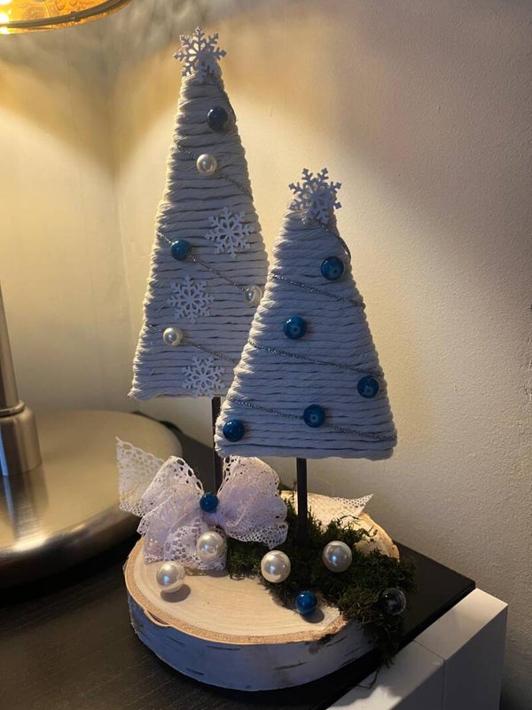 Stroik świąteczny biały