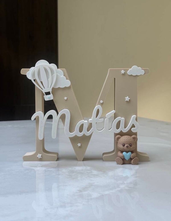 Gepersonaliseerde naam letter