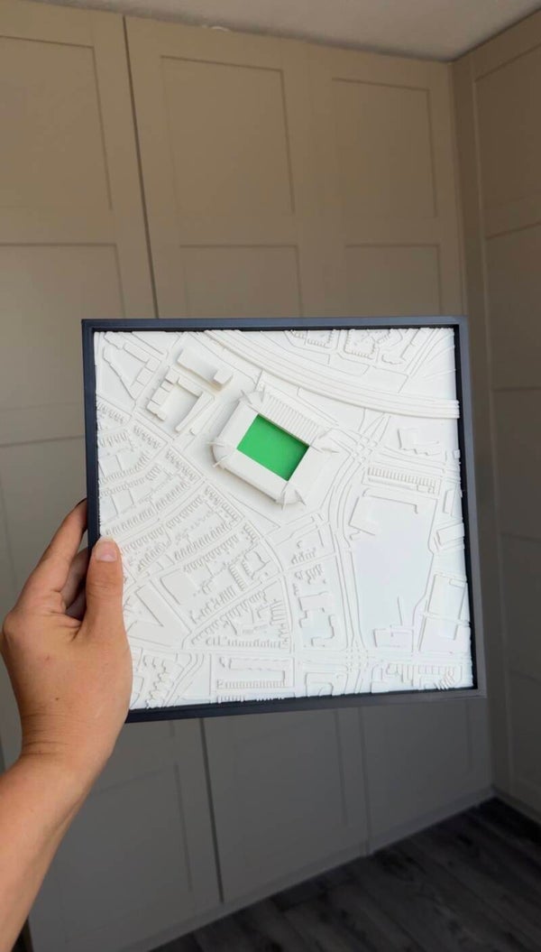 3D Plattegrond Philips Stadion – Gepersonaliseerde Wanddecoratie