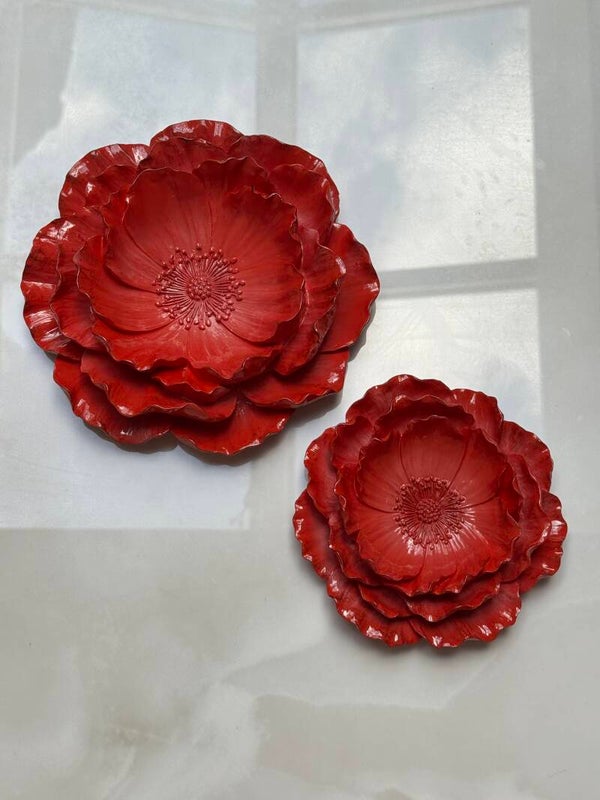 Wandbloem Decoratie – Rouge | Polystone