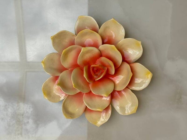 Wandbloem Decoratie – Peach | Polystone