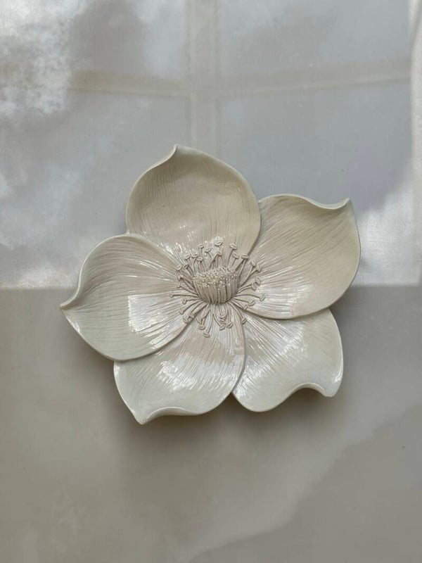 Wandbloem Decoratie – Ivory | Polystone