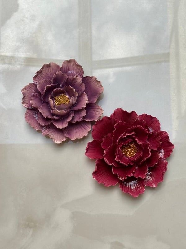 Wandbloem Decoratie – Merlot | Polystone