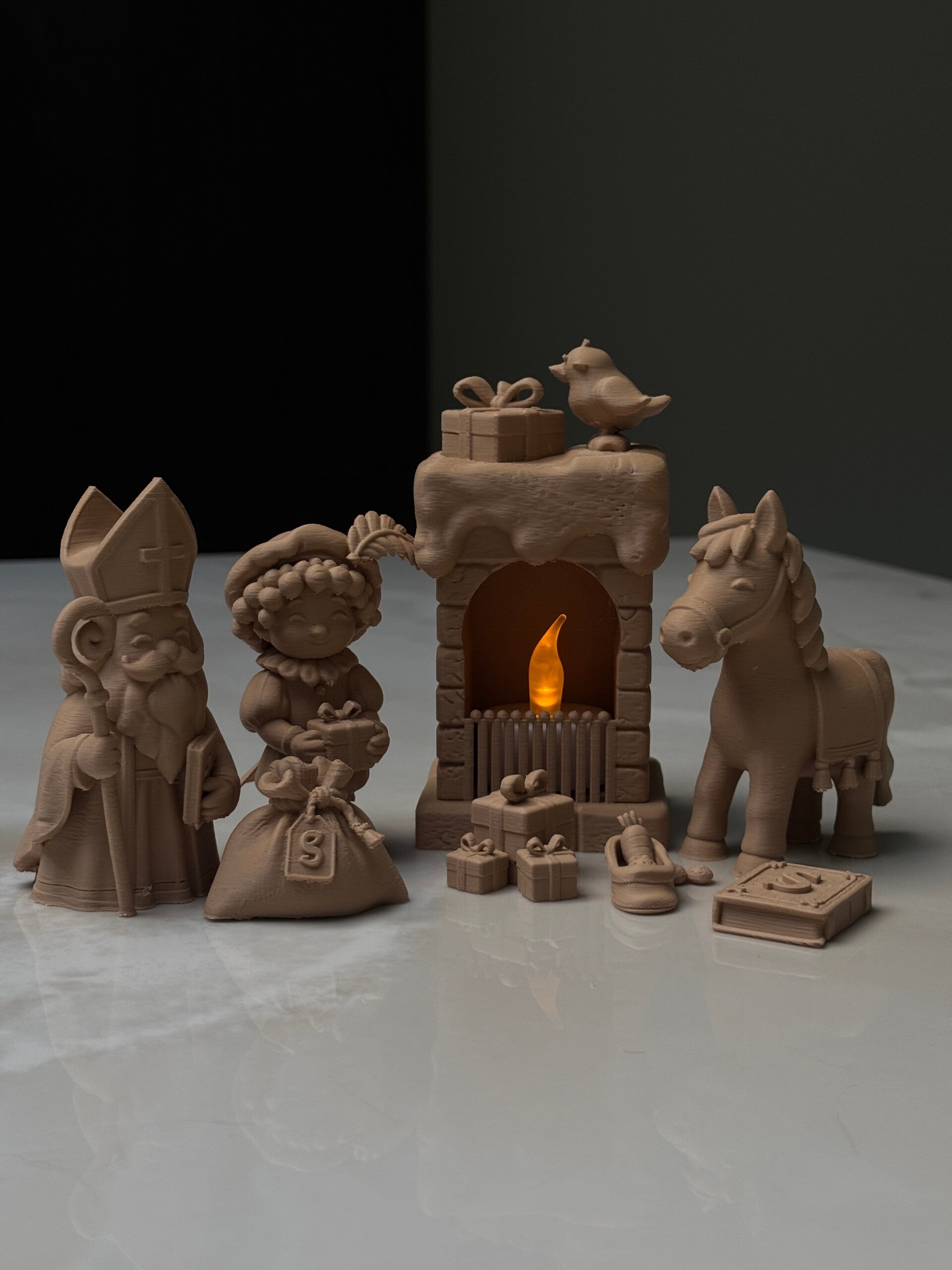 Sinterklaasset met theelichthouder