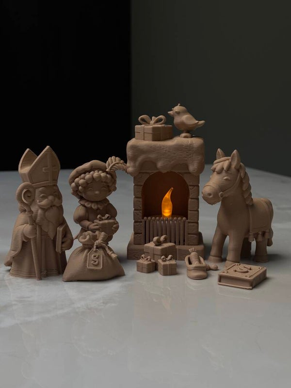 Sinterklaasset met theelichthouder