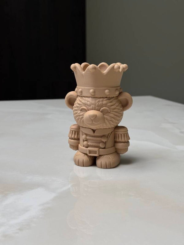 Kerstbeer met Kroon | 12 cm