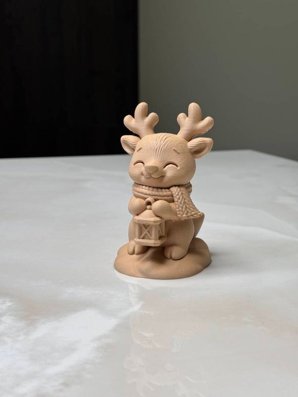 Kerst Rendier met Lantaarn | 12 cm