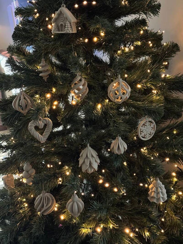 Kerstballen | diverse 3D-geprinte designs
