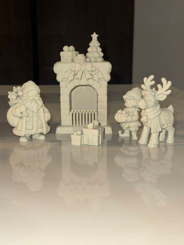 Kerst set kaki