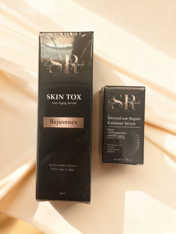 EXOSOMAS Y SERUM SKIN TOX- PACK REJUVENECIMIENTO INTENSIVO – PIEL RADIANTE Y FIRME DE SORAYA REGALADO 💎✨