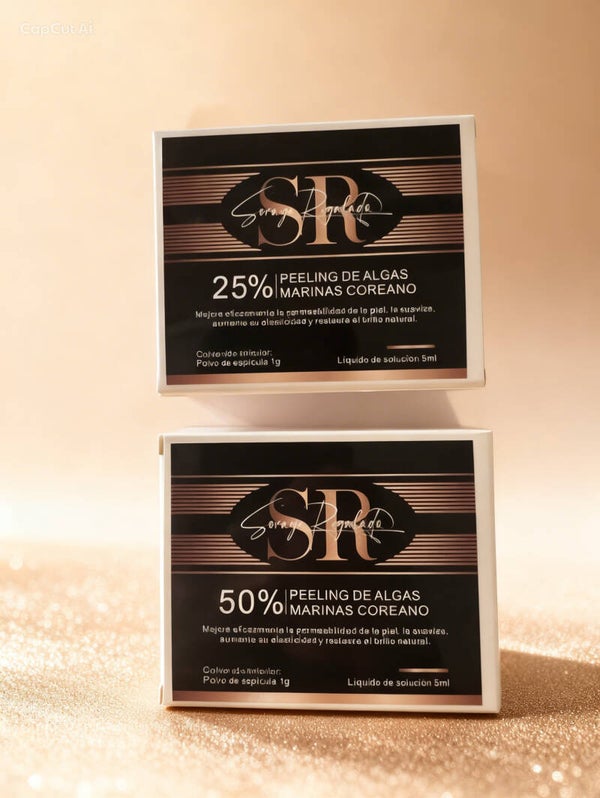 PACK PEELING ALGAS COREANO- INICIO 25% CONCENTRACION Y 50% CONCENTRACION, DE SORAYA REGALADO