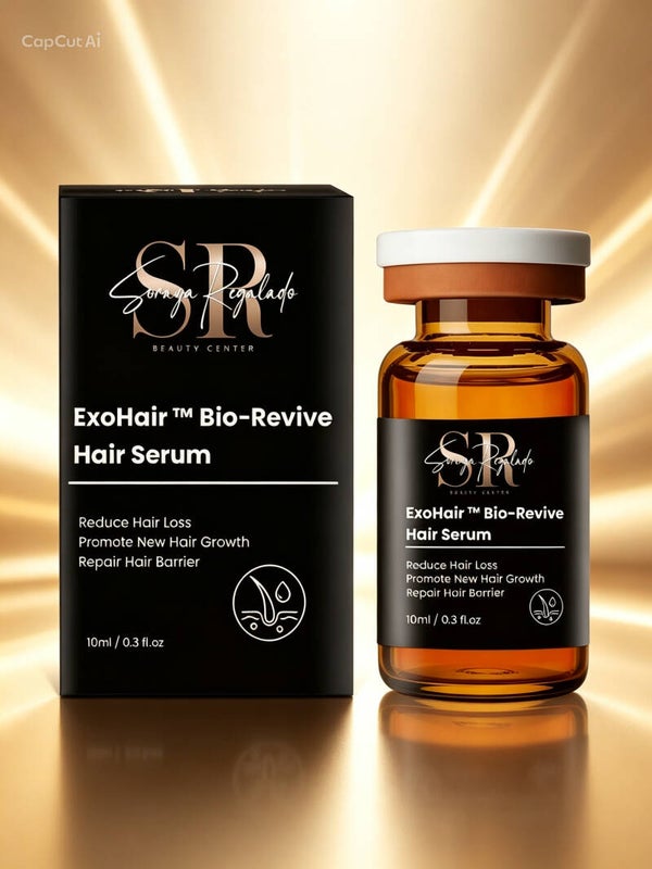 EXOSOMAS CAPILAR – ANTICAÍDA Y CRECIMIENTO DEL CABELLO  DE SORAYA REGALADO