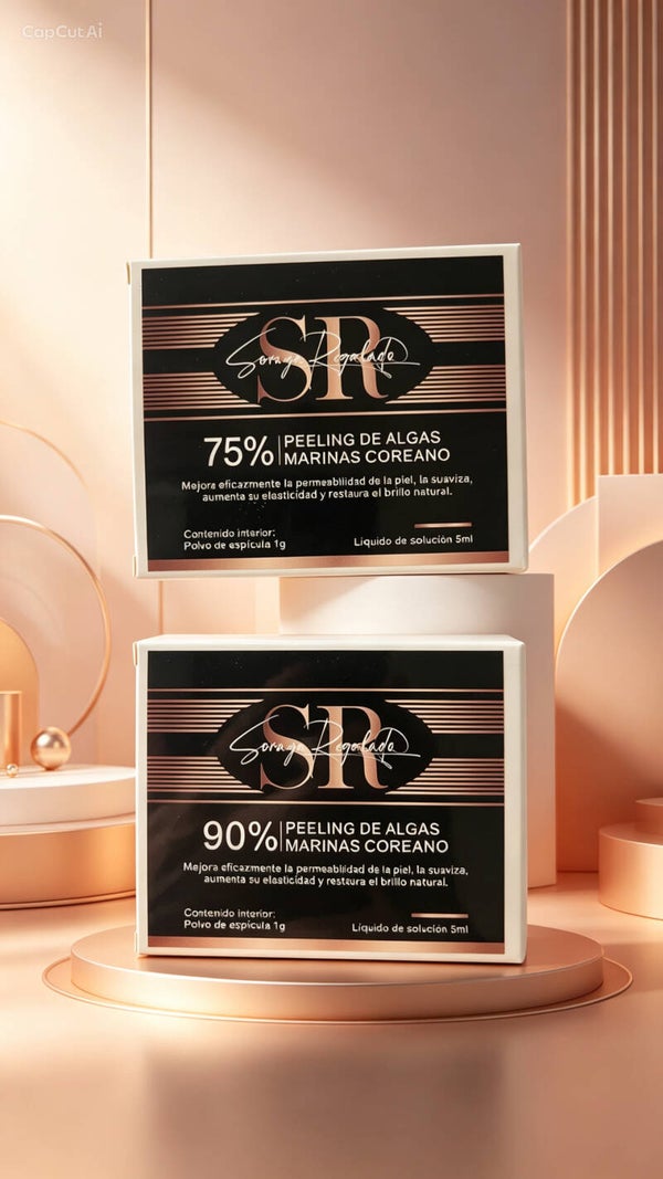 PACK PEELING DE ALGAS COREANO-CONCENTRACION MEDIA-ALTA 75% Y 90%