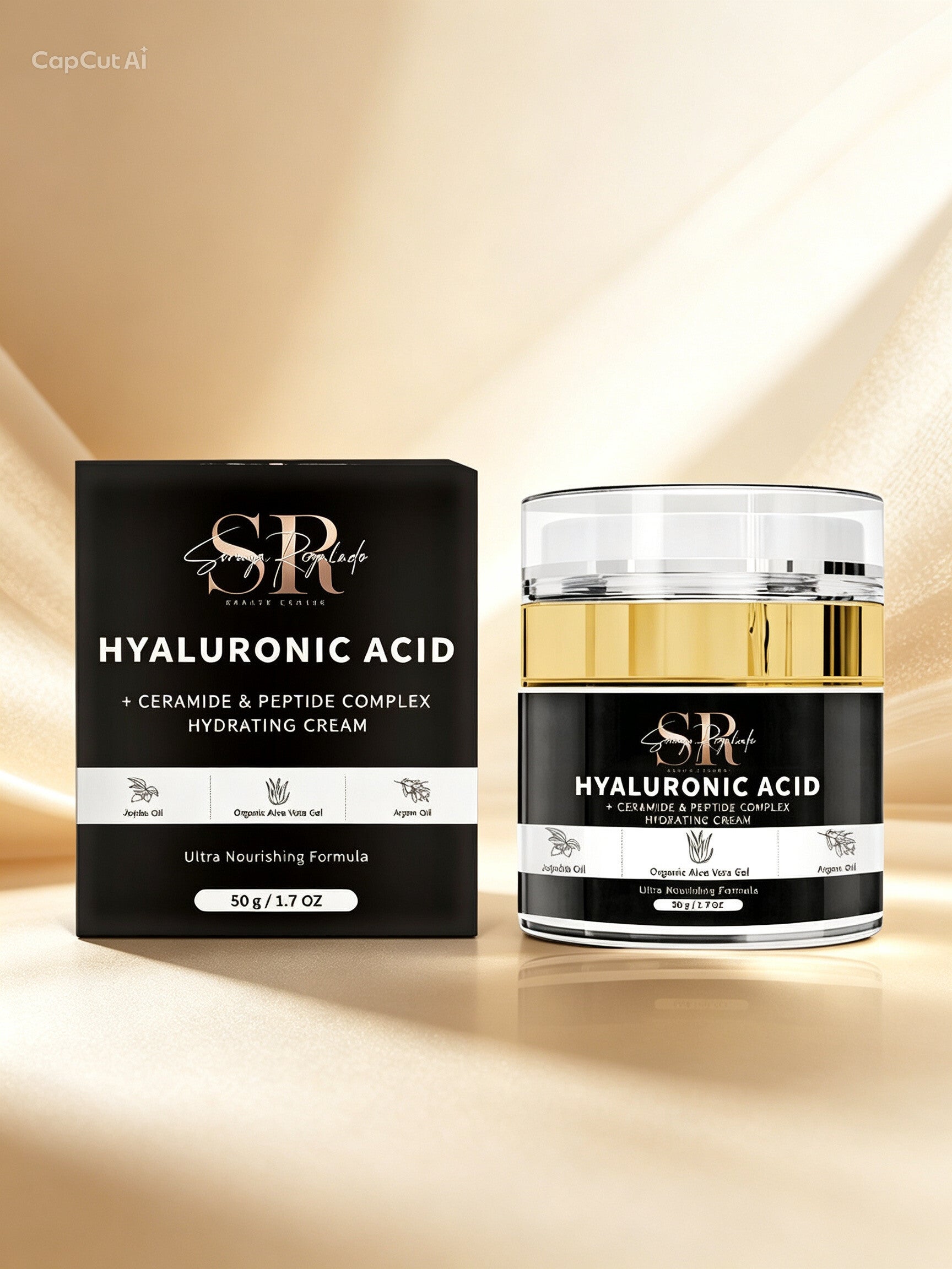 CREMA HIDRATANTE ACIDO HIALURONICO, CERAMIDAS Y PÉPTIDOS DE SORAYA REGALADO
