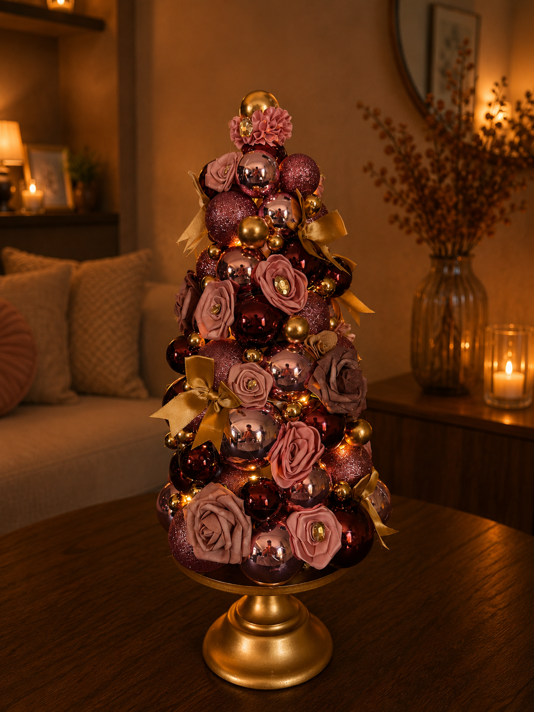 Kerstboom - Rosé Flower