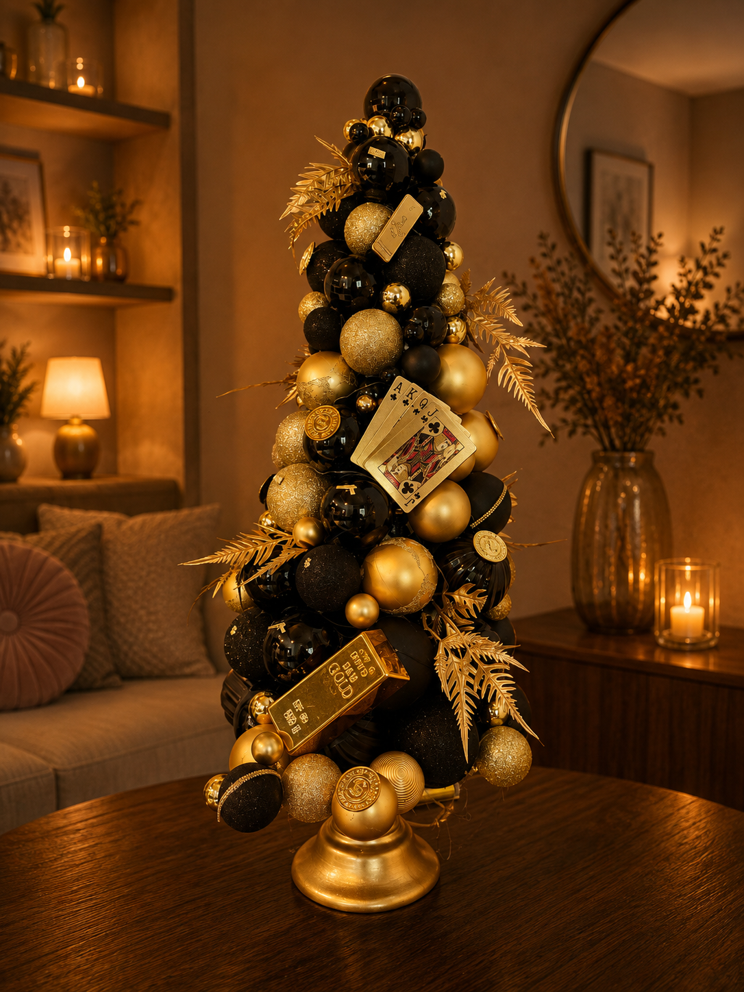 Kerstboom - Black & Gold