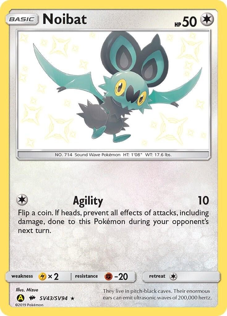 Noibat #SV43 Pokemon Hidden Fates