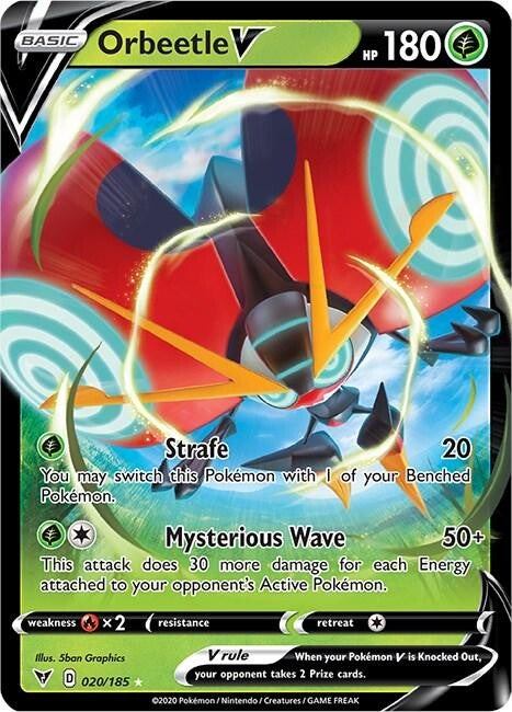 Orbeetle V #20 Pokemon Vivid Voltage