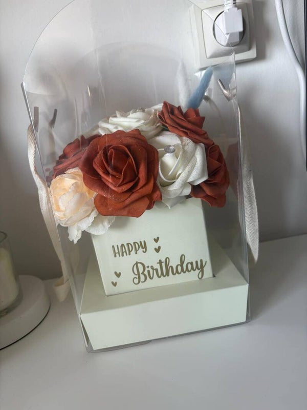 Boite Floral transparente