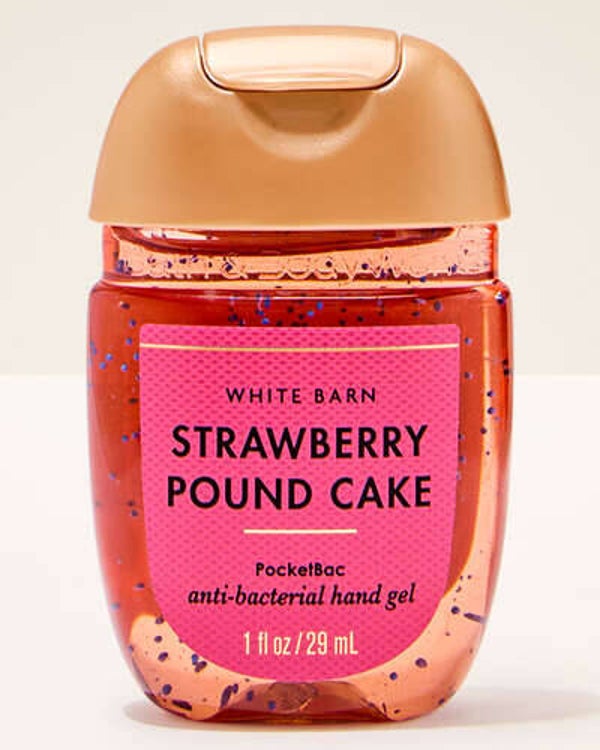 Gel Antibacterial Bath & Body Works White Barn - Strawberry Pound ake (29ml)