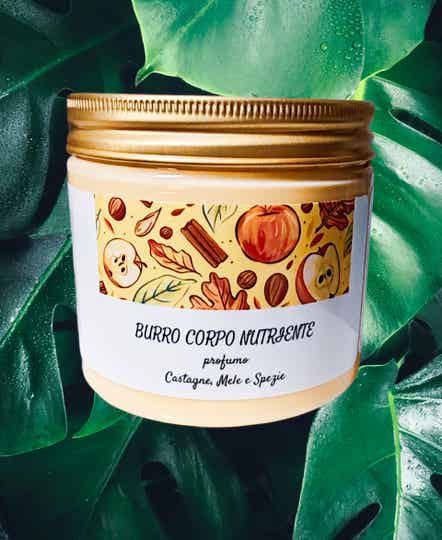 Burro corpo Castagne, Mele e spezie