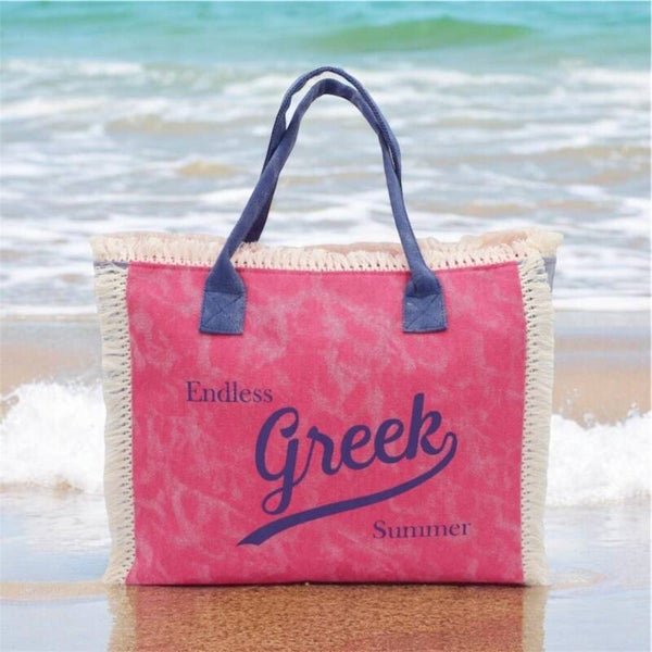 Aegean Pink Tote Bag