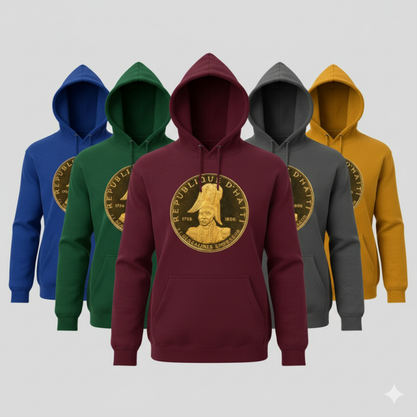 Premium “Republic of Haiti – Dessalines Gold Emblem” Hoodie