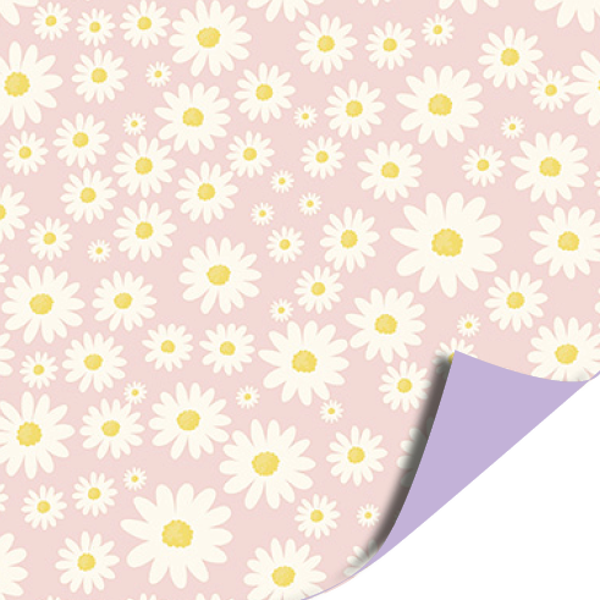 Cadeaupapier  |  Daisy  |  Pink  |  50CM x 3M