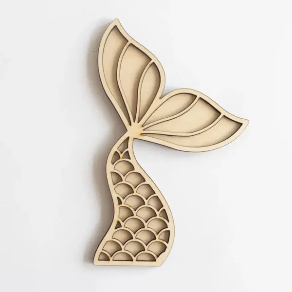 Houten speeltray  |  Zeemeermin staart