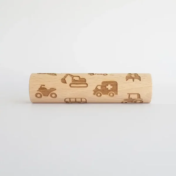 Houten roller  |  Voertuigen  |  12 cm