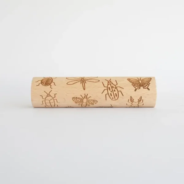 Houten roller  |  Insecten  |  12 cm