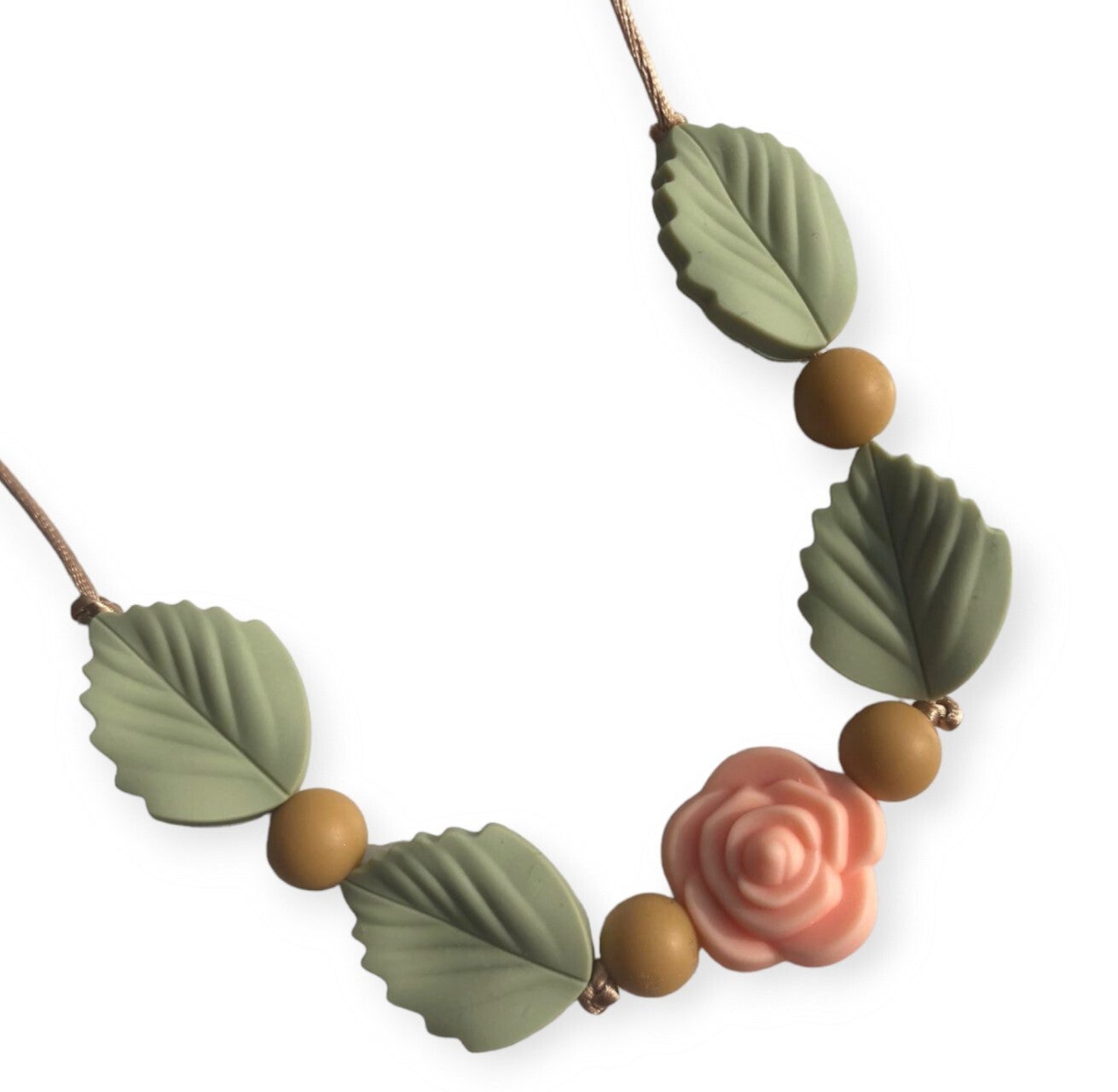 Kinderketting  |  Blad  |  Pistache  |  Roos