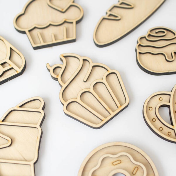 Houten speeltray  |  MIX & MATCH  |  Set van 4