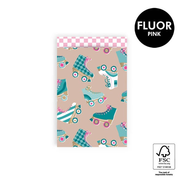 Cadeauzakje  |  Roller skates  |  12x19 cm  |  5 stuks