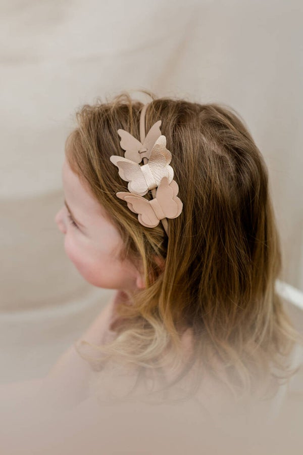 Haarband  |  Echt leer  |  Butterfly