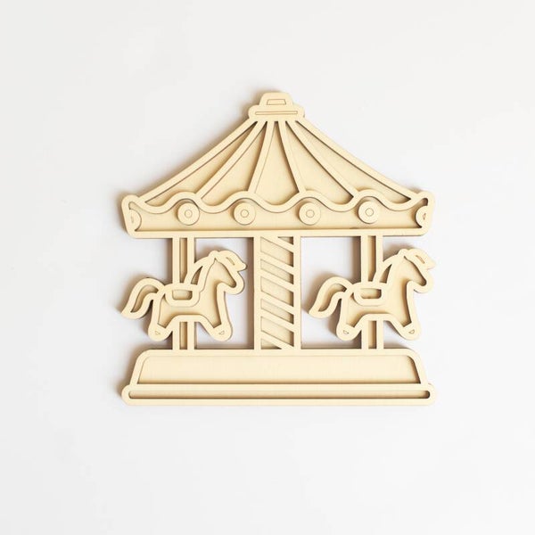 Houten speeltray  |  Draaimolen