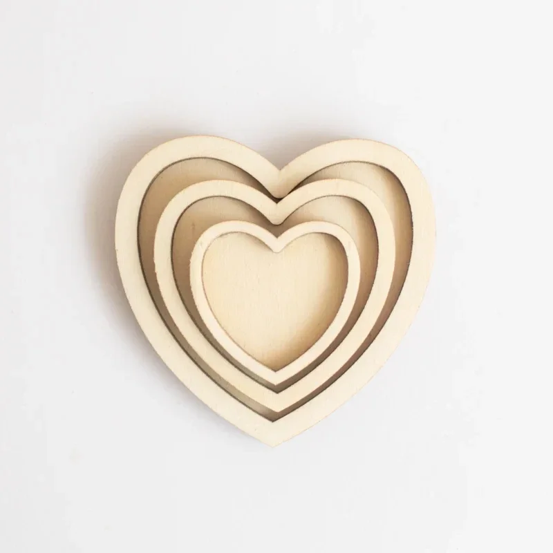 Houten speeltray  |  Miniset  |  Hartjes