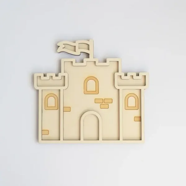 Houten speeltray  |  Kasteel
