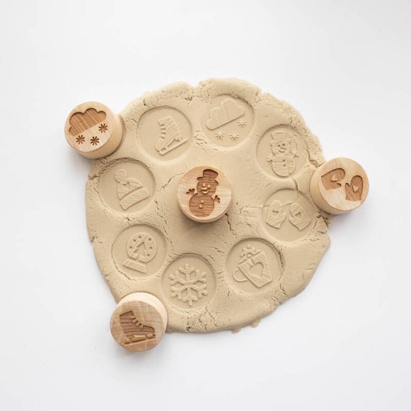 Houten stempelset  |  De winter