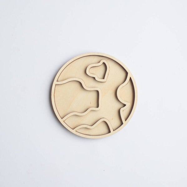 Houten speeltray  |  De aarde